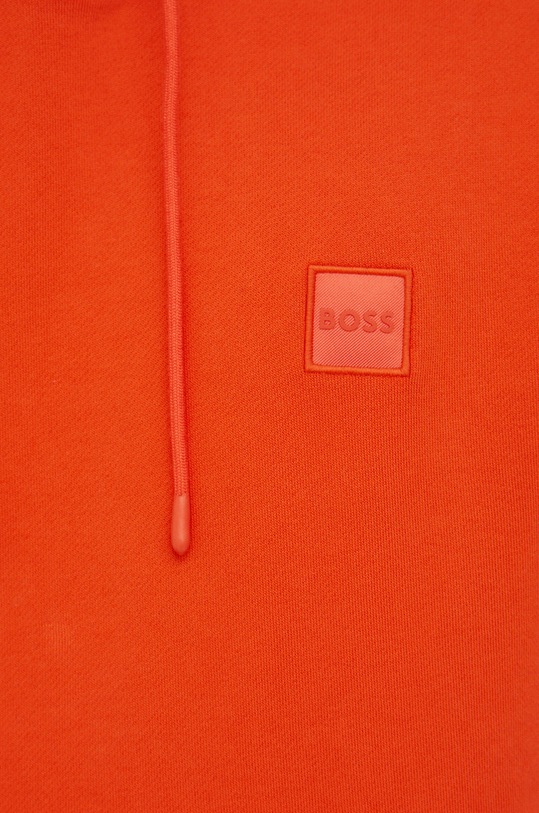 Bavlněná mikina BOSS CASUAL 50468445 oranžová