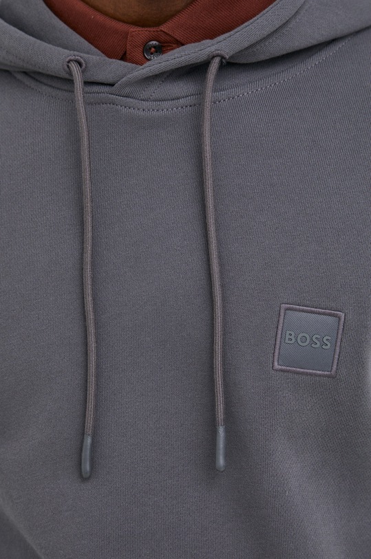 BOSS bluza bawełniana BOSS ORANGE 50468445 szary