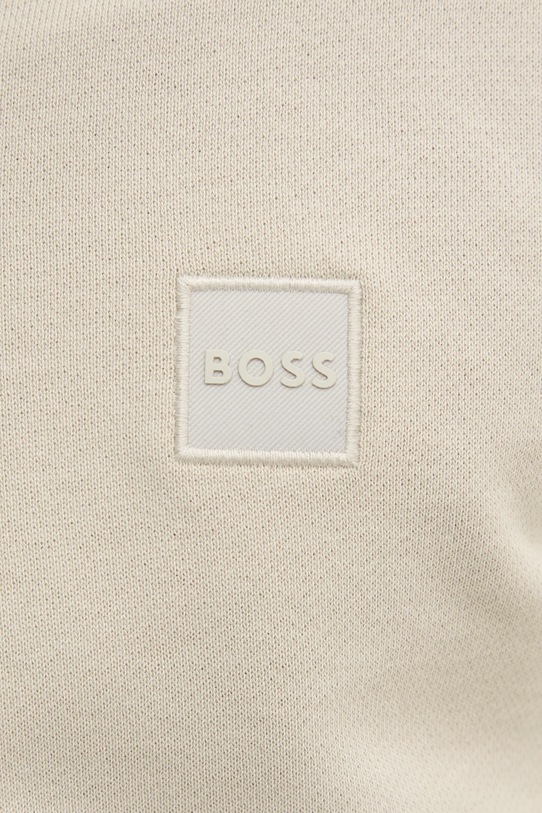 Βαμβακερή μπλούζα BOSS BOSS CASUAL 50468926 μπεζ
