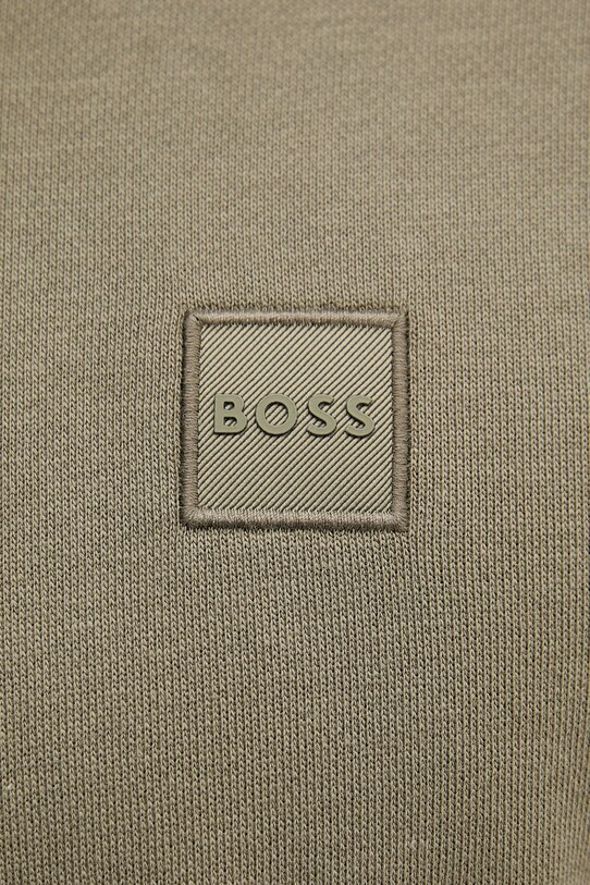 BOSS pamut melegítőfelső BOSS CASUAL 50468926 zöld