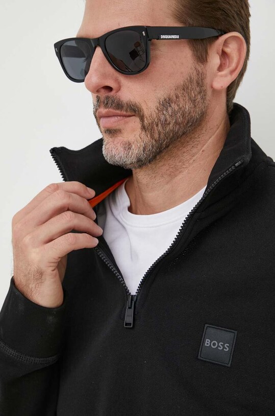 Bavlněná mikina BOSS BOSS CASUAL černá 50468926