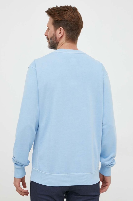 BOSS bluza bawełniana BOSS CASUAL 50472271 niebieski SS24