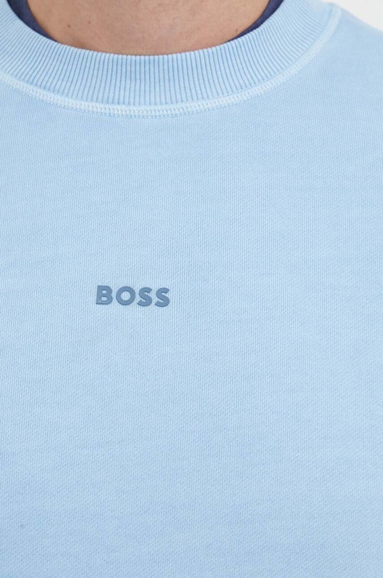 BOSS bluza bawełniana BOSS CASUAL 50472271 niebieski
