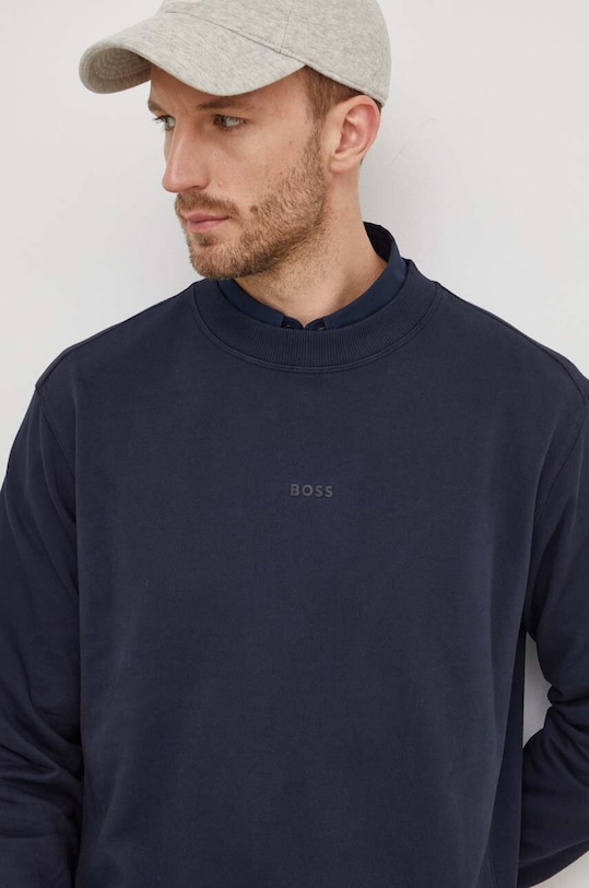 Mikina BOSS CASUAL bez kapuce námořnická modř 50472271