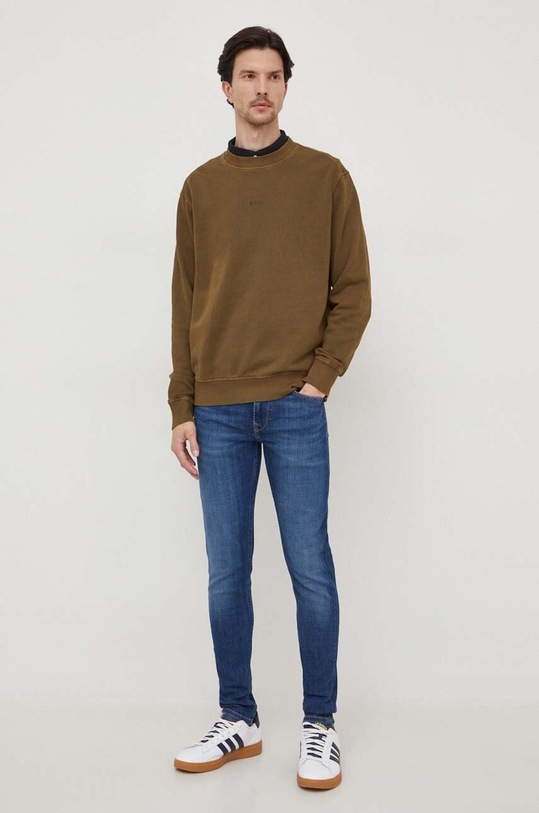 Mikina BOSS CASUAL 50472271 zelená SS24