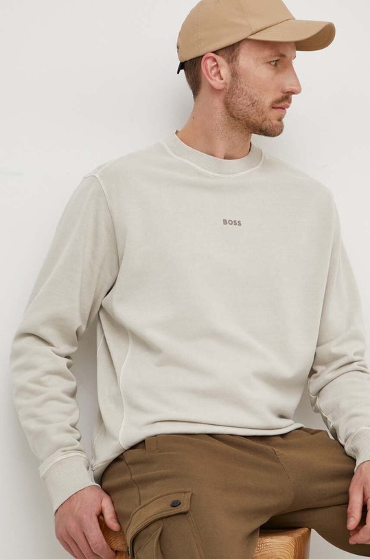 BOSS bluza BOSS CASUAL pozostałe beżowy 50472271