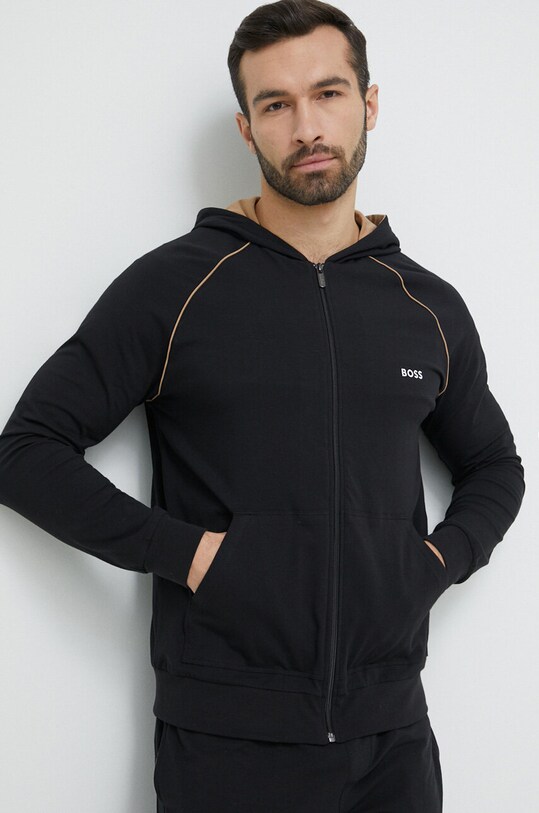 BOSS bluza z kapturem czarny 50469581
