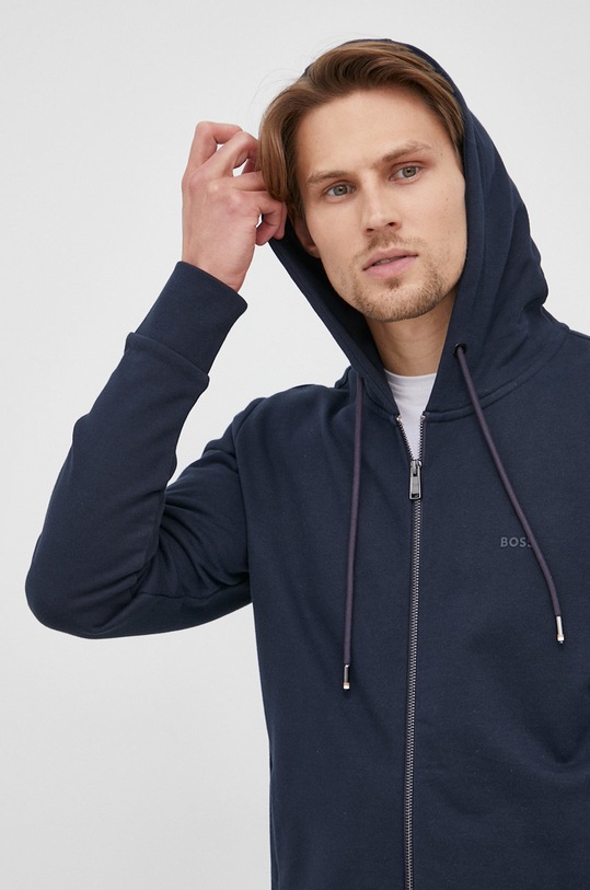 BOSS bluza bawełniana granatowy 50471960