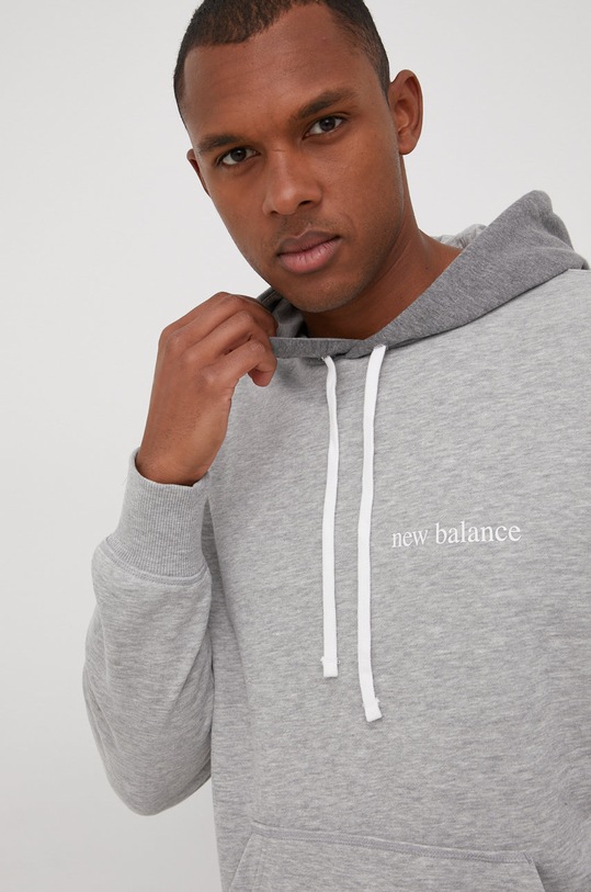 New Balance bluza MT21565AG szary MT21565AG