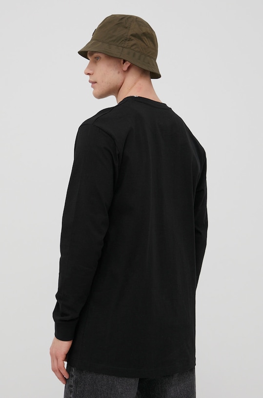 Odzież Karl Kani longsleeve bawełniany KKMQ22002BLK czarny