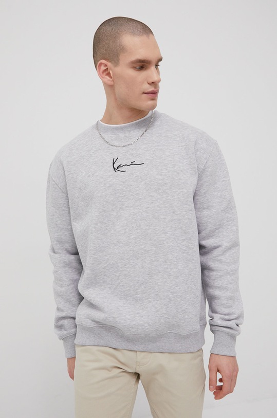 Karl Kani bluza melanj gri KKMQ12003