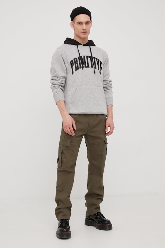 Dukserica Primitive Cut N Sew pa122200.atlht siva SS22
