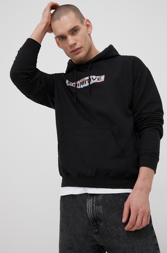 Primitive bluza z kapturem czarny papho2150.blk
