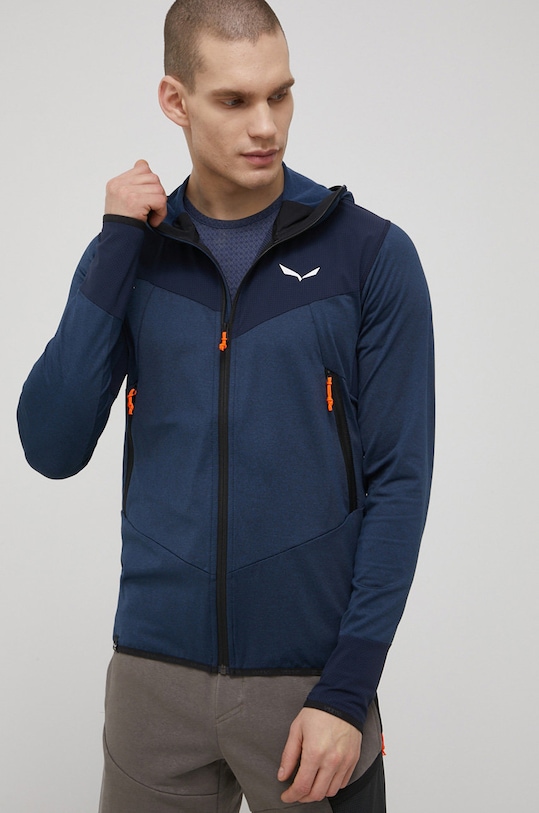 Salewa bluza sportowa Agner Hybrid wzorzyste granatowy 00.0000027371