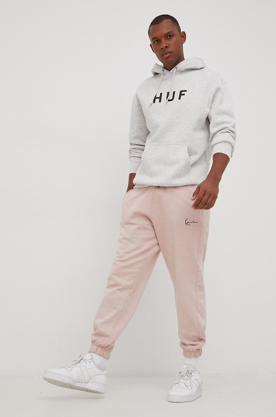 HUF bluza pf00490 szary ZW22