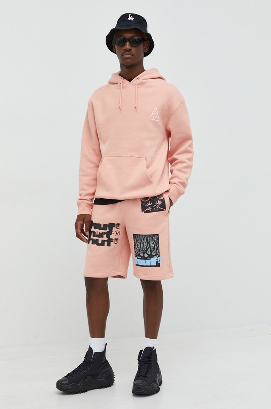 HUF bluza z kapturem pomarańczowy pf00491