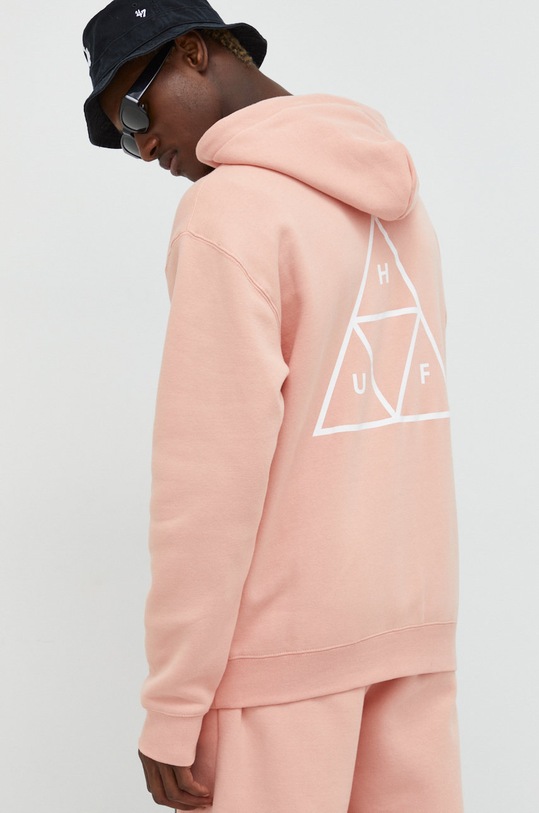 Odzież HUF bluza pf00491 pomarańczowy