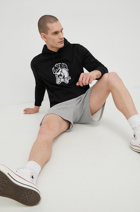 Bavlnená mikina Unfair Athletics UNFR21.096 čierna SS22