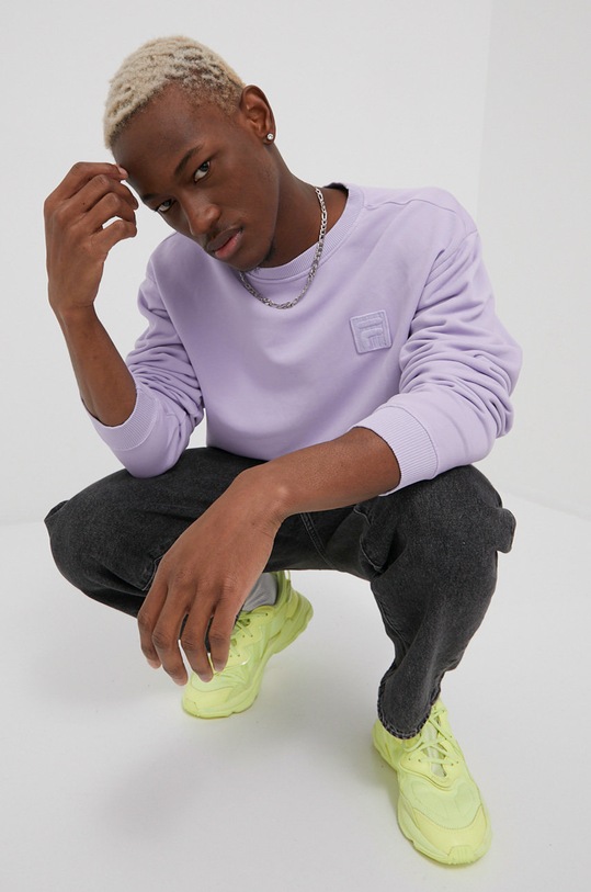 Odzież Fila bluza FAU0001 fioletowy