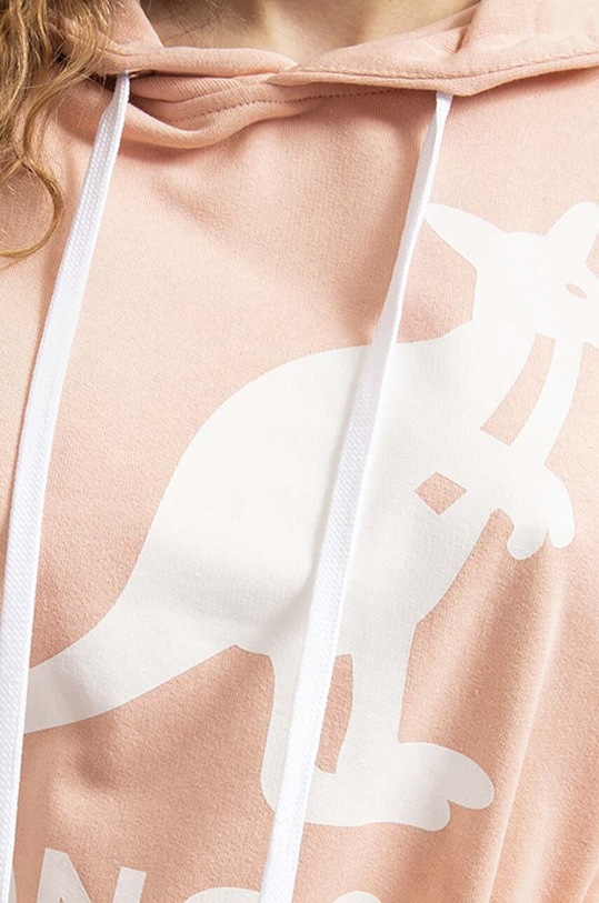 Pamučna dukserica Kangol roza KLEU001