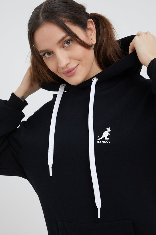 Bavlněná mikina Kangol KLEU002 černá
