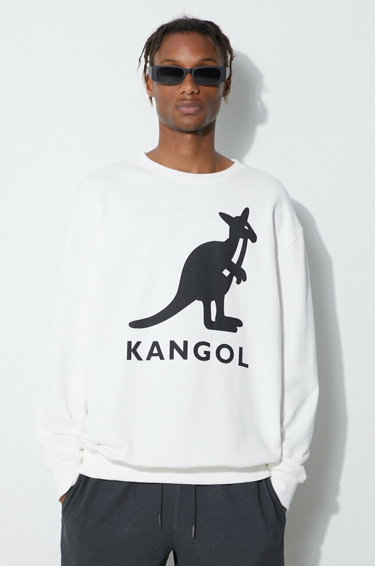 Oblečení Bavlněná mikina Kangol KLEU003 bílá