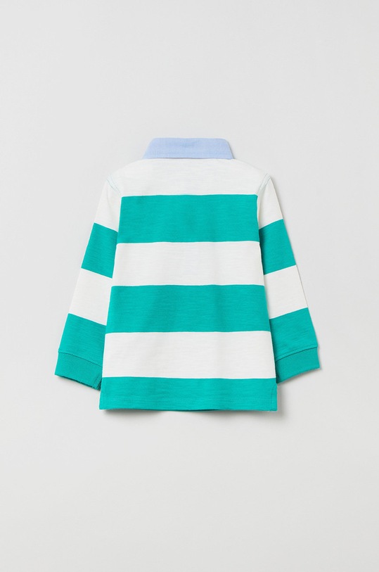 OVS longsleeve bawełniany dziecięcy 1399163.Boy.9.36months. zielony SS22
