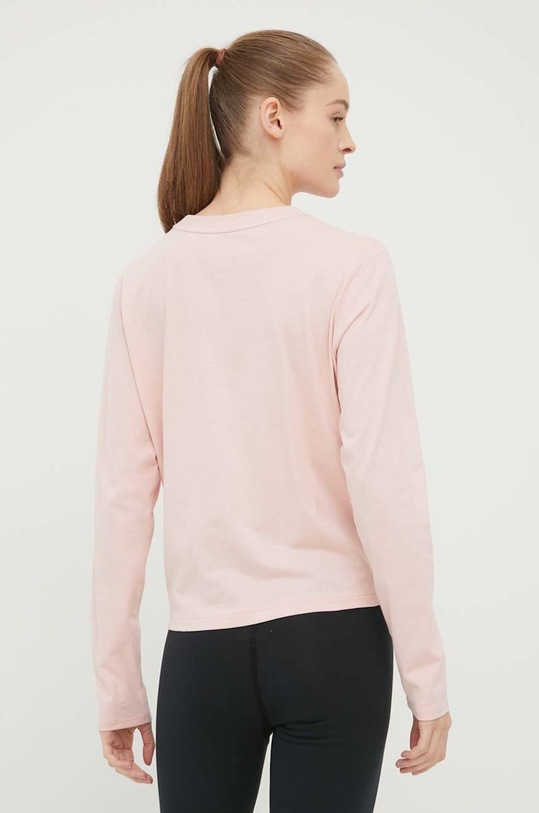 Oblečení Bavlněné tričko s dlouhým rukávem Dkny DP1T8522 růžová