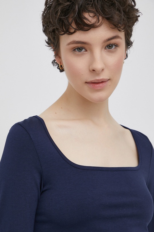 Majica dugih rukava Vero Moda mornarsko plava 10268075.MaritimeBl