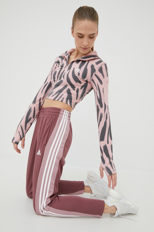 adidas Performance hanorac de jogging Run Icon HE0355 HE0355 roz SS22