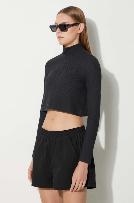 Лонгслив adidas Originals Trefoil Moments чёрный HE6905