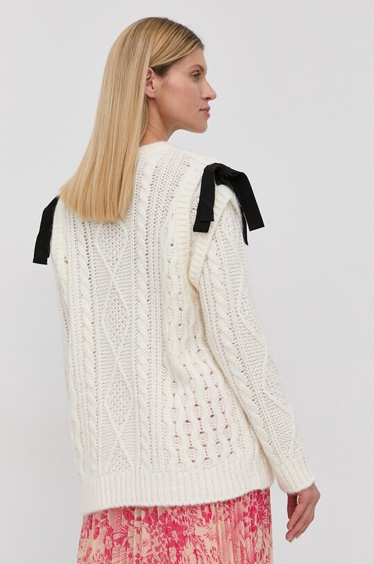 Îmbrăcăminte Red Valentino - Pulover din amestec de lana XR3KC12F6CH bej