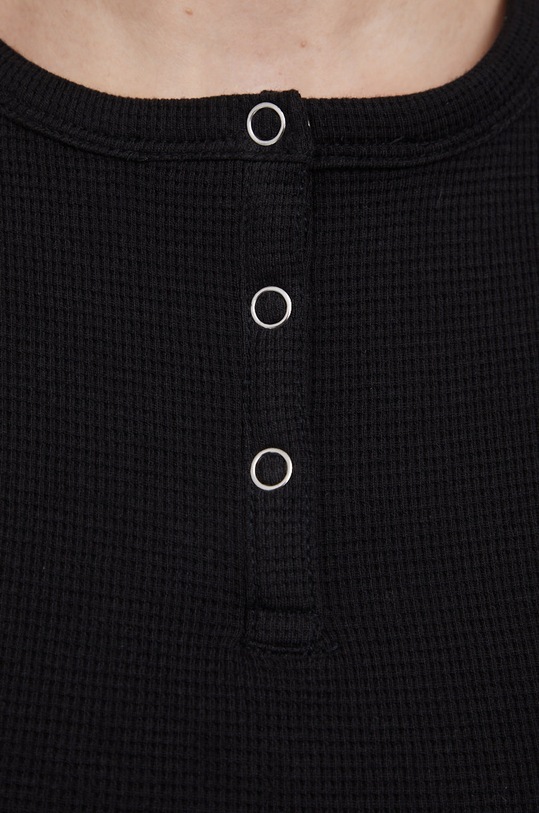 Памучна блуза с дълги ръкави Calvin Klein Jeans J20J218329.PPYY черен