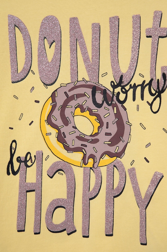 Dziewczynka Name it Longsleeve dziecięcy 13197709.DoubleCrea żółty