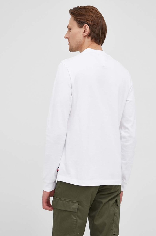 Одяг Бавовняний лонгслів Tommy Hilfiger MW0MW22495.PPYY білий