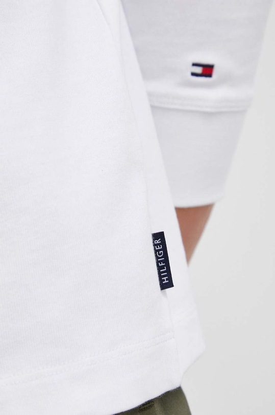 Бавовняний лонгслів Tommy Hilfiger MW0MW22495.PPYY білий