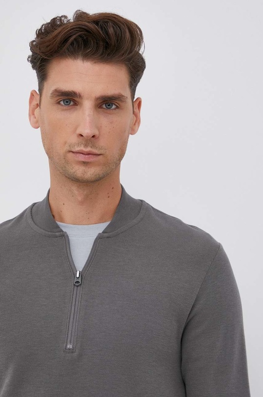 Bavlněné tričko s dlouhým rukávem G-Star šedá D20712.C931