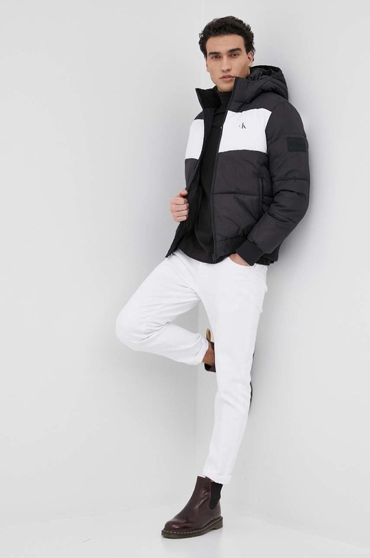 Pamučna majica dugih rukava Calvin Klein Jeans J30J319900.PPYY crna SS22