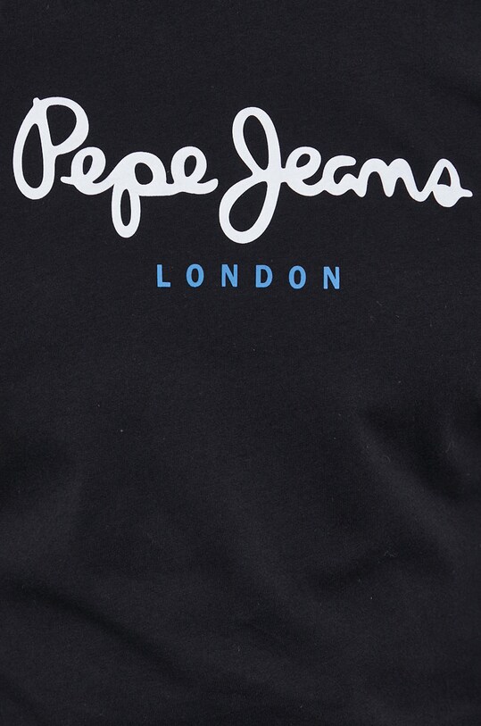 Хлопковый лонгслив Pepe Jeans Eggo Long N PM508209.999 чёрный
