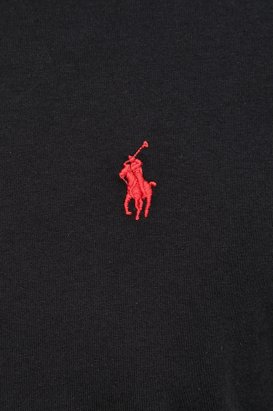 Хлопковый лонгслив Polo Ralph Lauren чёрный 710847203001