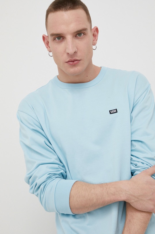 Vans pamut hosszúujjú pamut türkiz VN0A4TURYXG1