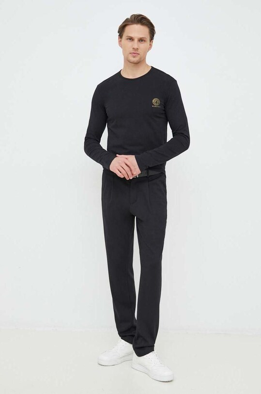Ρούχα Longsleeve Versace AU10197 μαύρο