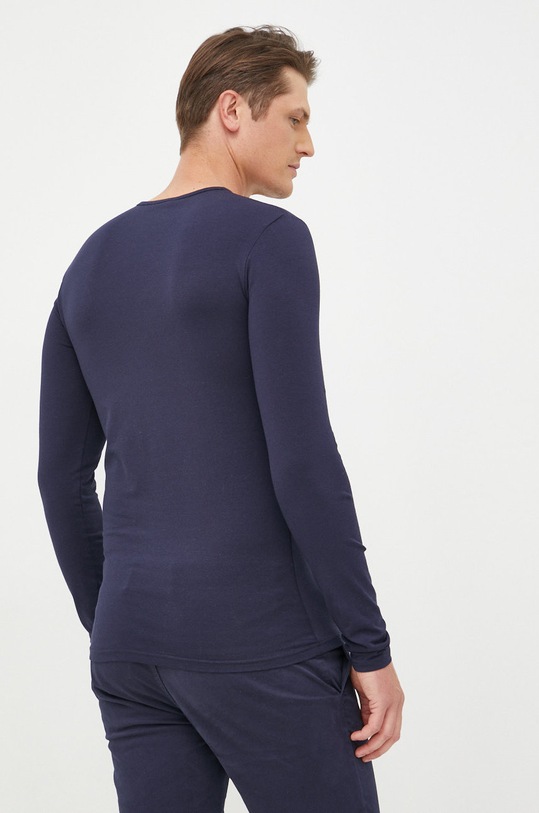 Oblečenie Tričko s dlhým rukávom Versace AUU01007 tmavomodrá