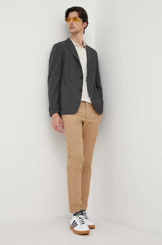 BOSS longsleeve BOSS CASUAL 50472681 beżowy AA00