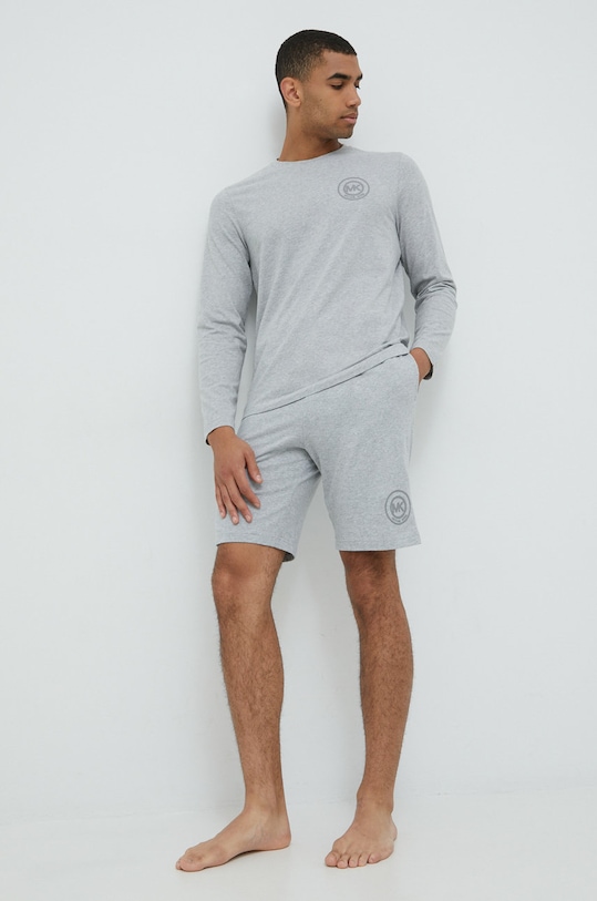 Michael Kors Longsleeve bawełniany 6BR6K11011 szary SS22