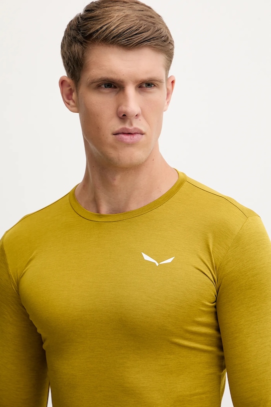 Odzież Salewa longsleeve sportowy Puez Melange 00.0000027453 zielony