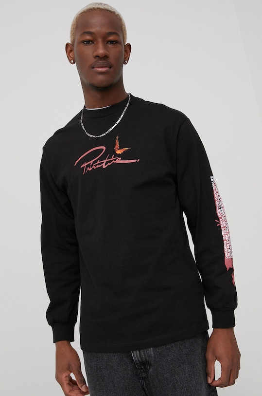 Primitive longsleeve bawełniany papho2148.blk czarny SS22