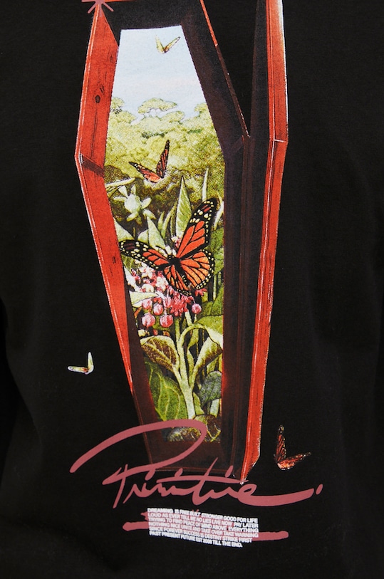 Primitive longsleeve bawełniany papho2148.blk czarny