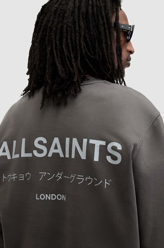 Ρούχα Βαμβακερή μπλούζα με μακριά μανίκια AllSaints MG049W γκρί
