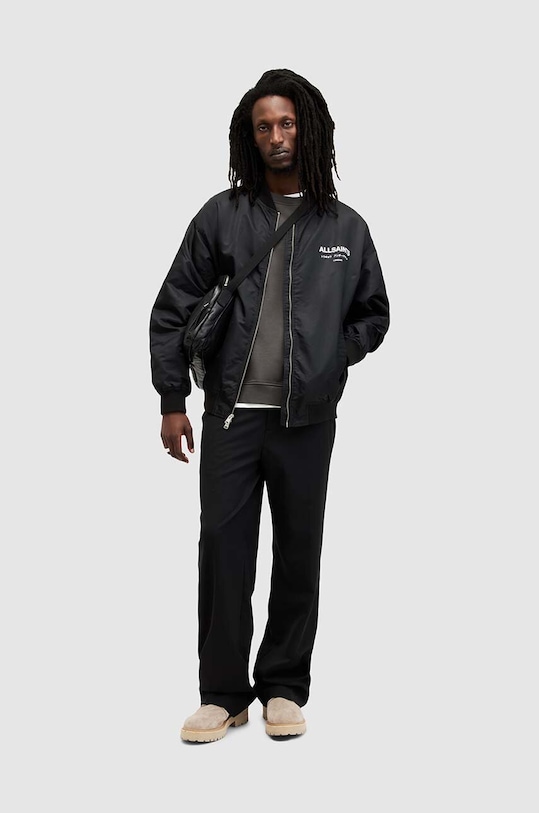 Βαμβακερή μπλούζα με μακριά μανίκια AllSaints MG049W